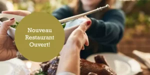 communication ouverture restaurant - Une bannière web annonce que le restaurant est ouvert