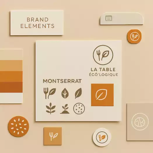 Éléments graphiques complémentaires d'une identité visuelle