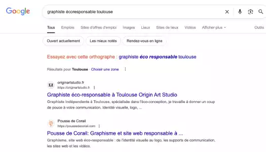 site vitrine wordpress : googlze et mise en avant